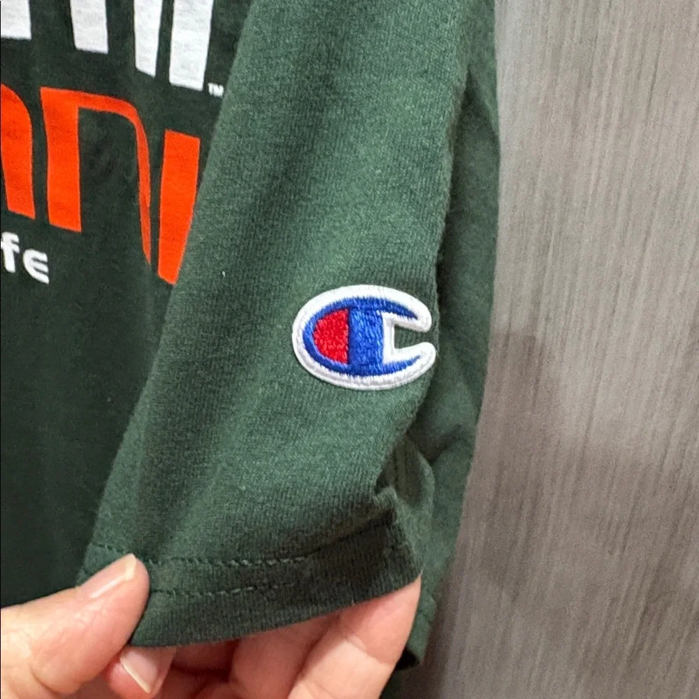 Champion Green U.Miami Alumni Graphic Tee - Picture 2 of 8